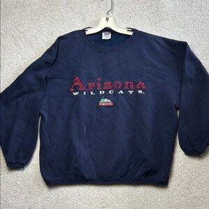 Arizona Wildcats Navy Blue Sweater Embroidered Vintage Team Edition Apparel XL